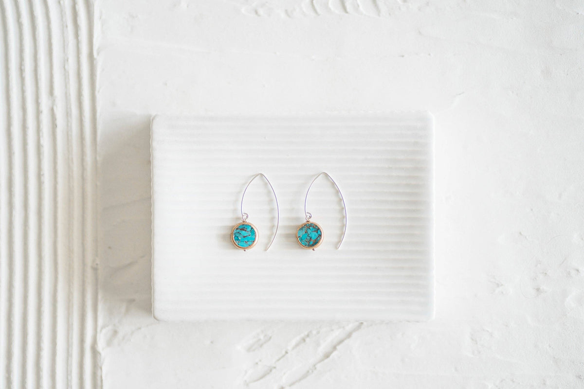 Veda Mosaic Turquoise Earring