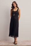 Floral Lace Midi Slip Dress