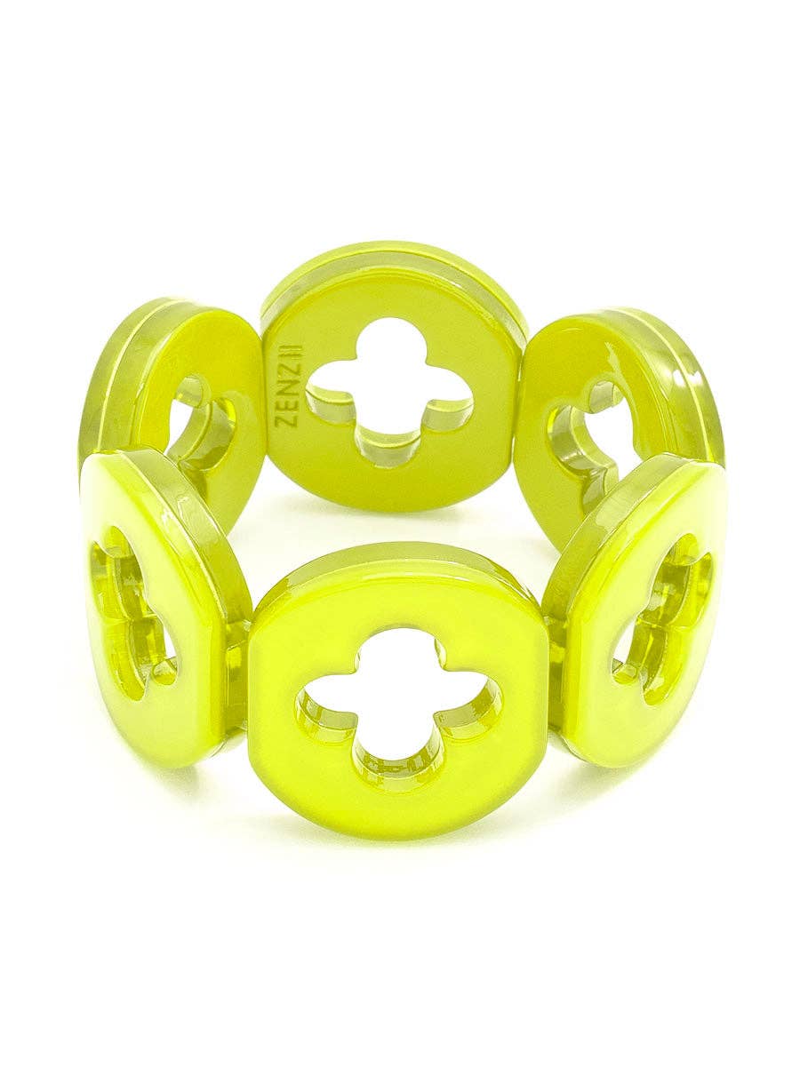 Zenzii Resin Clover Bracelet