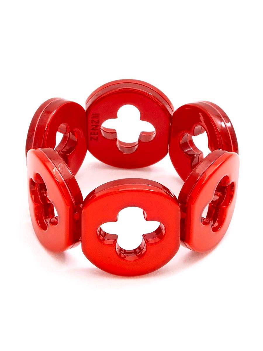 Zenzii Resin Clover Bracelet
