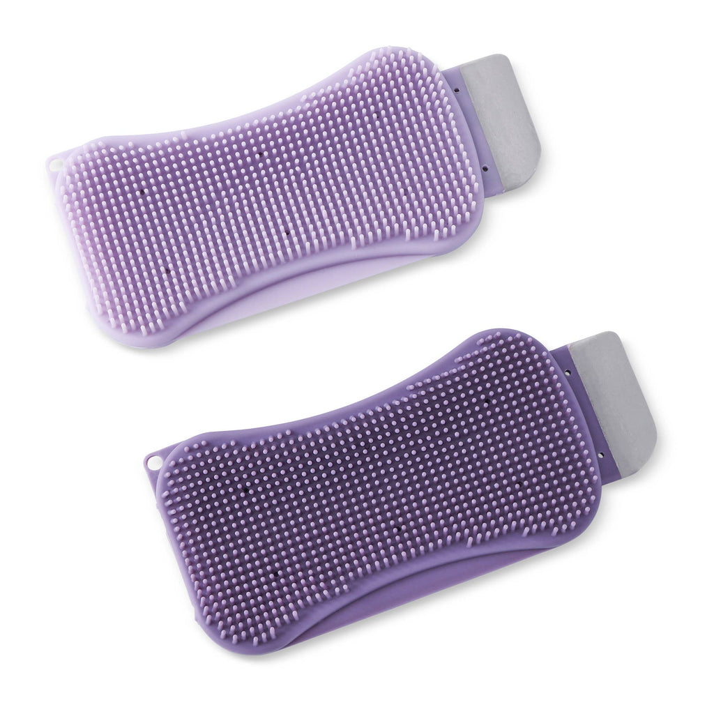 2pk Silicone Sponge with Scraper - DSN/LLH