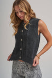 Mineral Washed Knit Vest