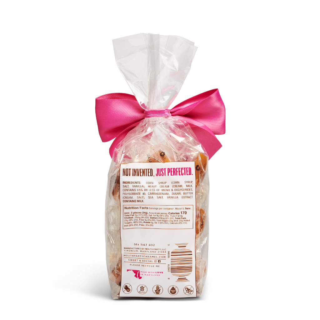 Sea salt caramel 6oz gift bag
