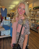 Washed Leopard and Blush Top