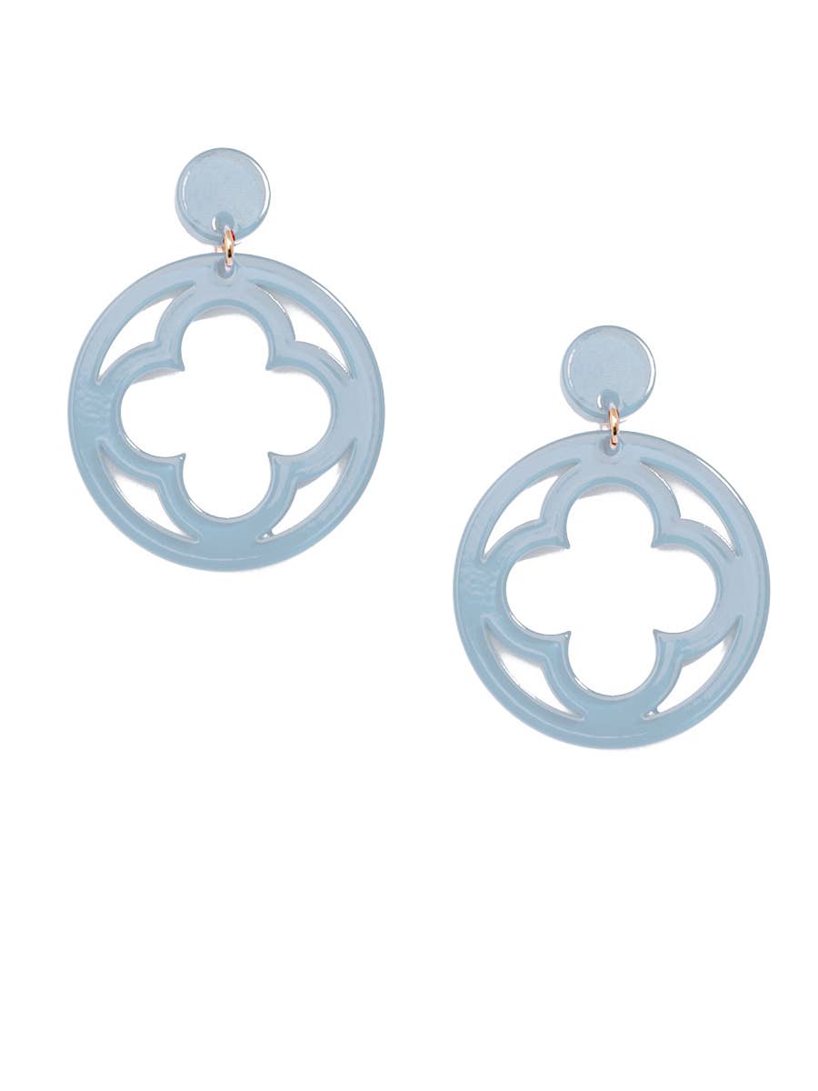Zenzii Open Clover Drop Earring