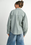 Striped Button Up Long Sleeve