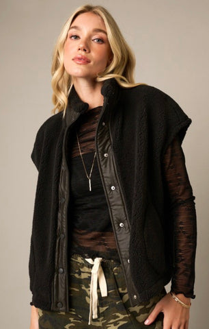 Fleece Drop Shoulder Vest