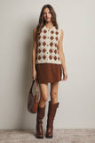 Crochet Diamond Pattern Vest