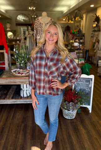 3/4 Length Button Down Shirt