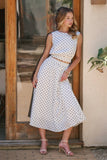 Polka Dot Top and Skirt Set