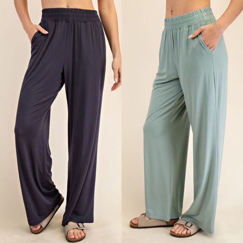 Modal Wide Leg Pants