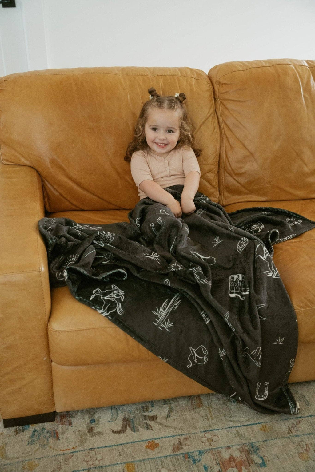 Western Double Sided Throw Blanket