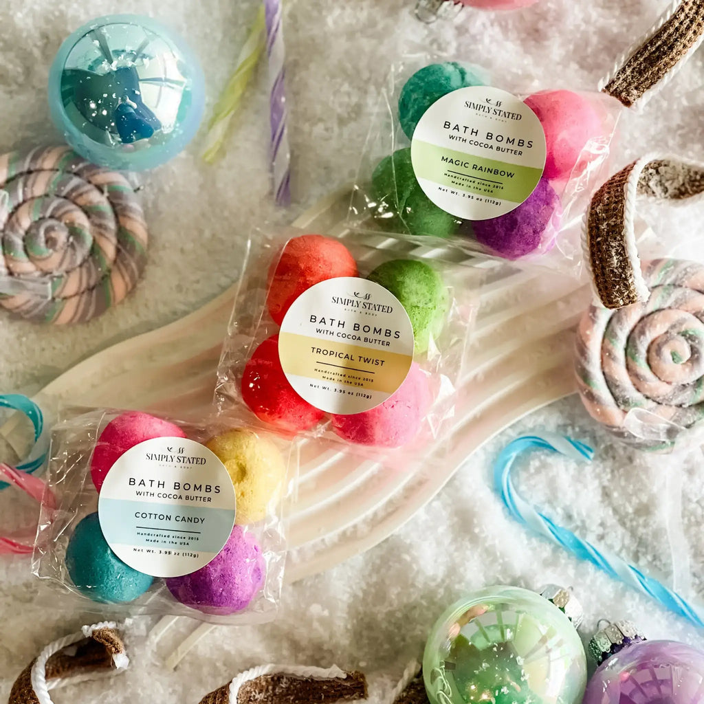 Kids Bath Bomb Packs – Colorful & Scented Bath Fizzies