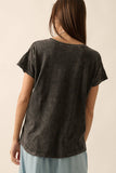 Vintage Spirit Flower Mineral Wash Graphic Tee