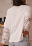 Lace Long Sleeve Insert Tee