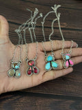 Handmade Sterling Silver Cotton Candy, Golden Hills Turquoise, Red Rose Dahlia, No.8, Paloma, Sonoran Mountain Turquoise Necklace, Signed Nizhoni