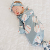 Newborn Knotted Gown - Slugger