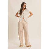 Breezy Cotton Open Knit Vest