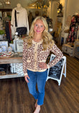 Leopard Button Down Cardigan