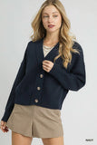 Button Front Knit Cardigan