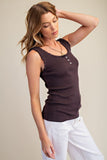 Ruffle Edge Tank
