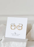 Kari 18k gold plated hoops -earrings- hypoallergenic