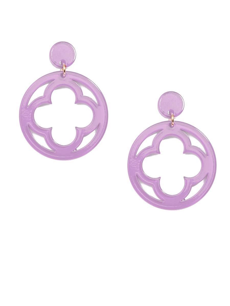 Zenzii Open Clover Drop Earring