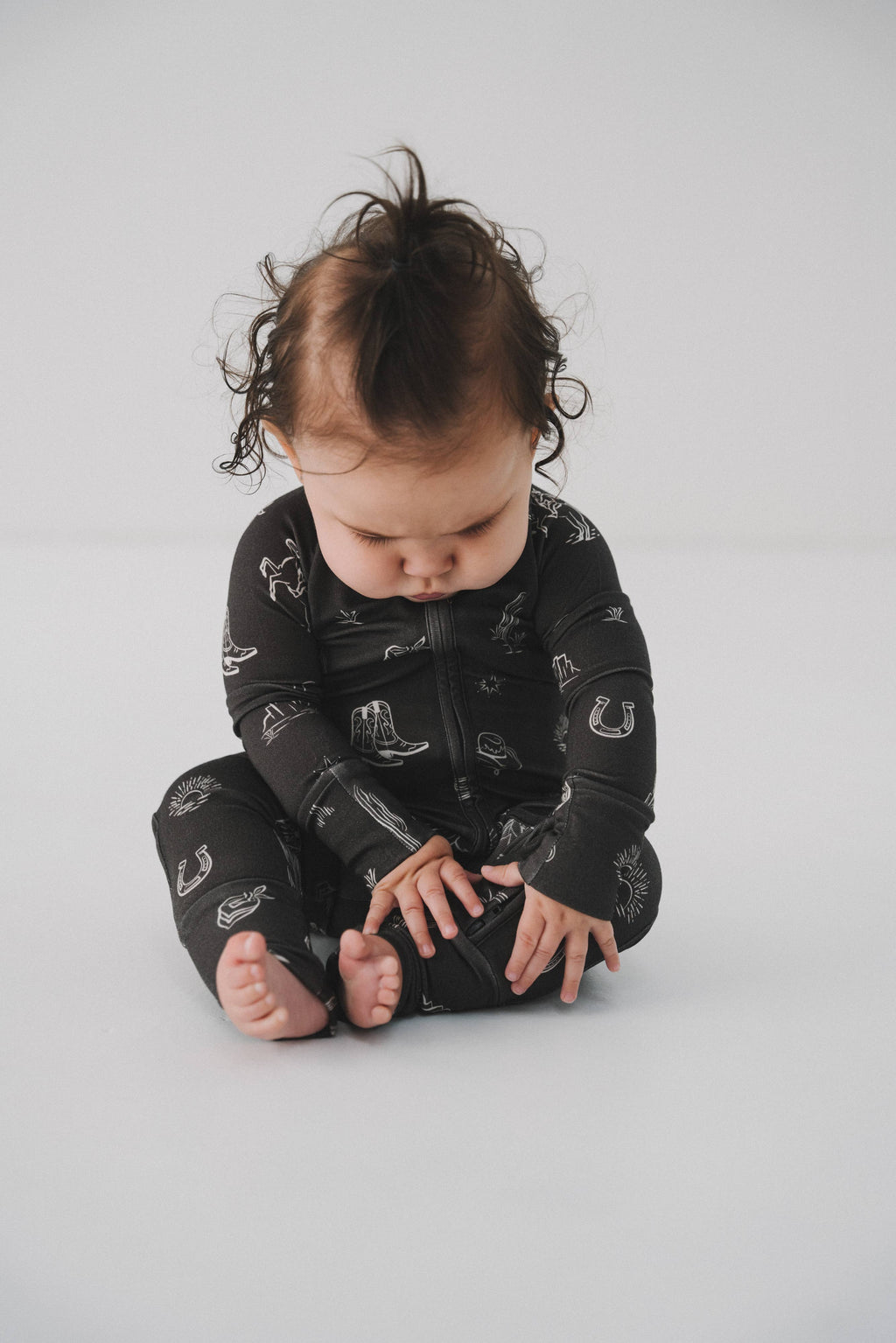 Western Zipper Romper