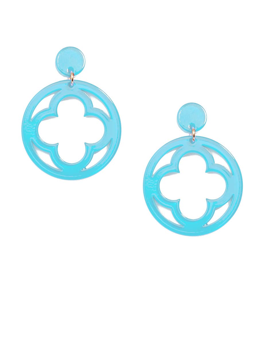 Zenzii Open Clover Drop Earring