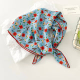 Multi-Use Retro Floral & Animal Print Square Bandana