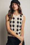 Crochet Diamond Pattern Vest