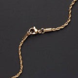 Gold Rope Chain Necklace for Men