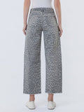 Vervet High Rise Leopard Barrel Pant