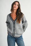 Varsity Stripe Pocket Cardigan
