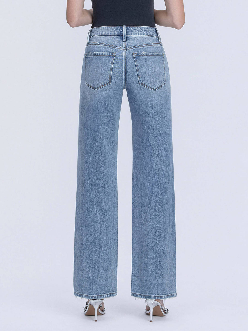 Vervet Mid Rise Slim Wide Jeans