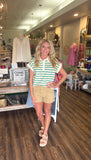High Waisted Twill Shorts