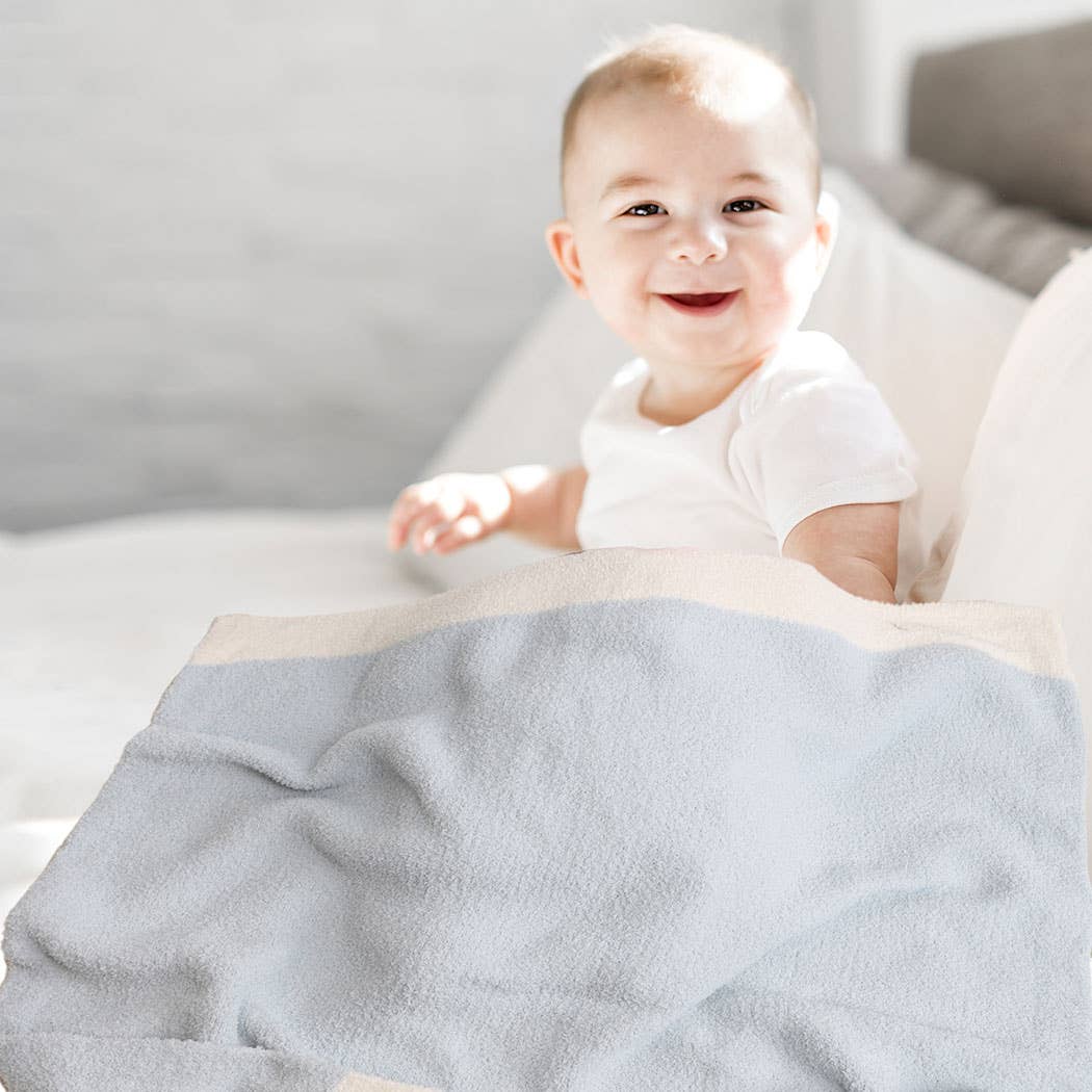 Kids Color Block Luxury Soft Throw Blanket
