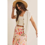 Breezy Cotton Open Knit Vest