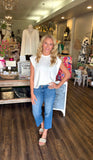 Hidden Medium Wash Stretch Low Rise Cropped Classic Straight
