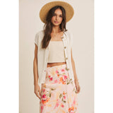 Breezy Cotton Open Knit Vest