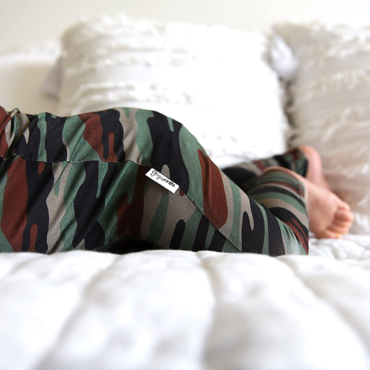 Bamboo Baby Pajama Sleepies Little Baby Zip Camo