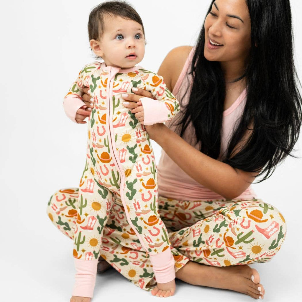 Hey Y'all Western Bamboo Convertible Baby Pajamas