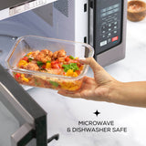 Glass Food Storage Containers with Airtight Lids - Set of 5