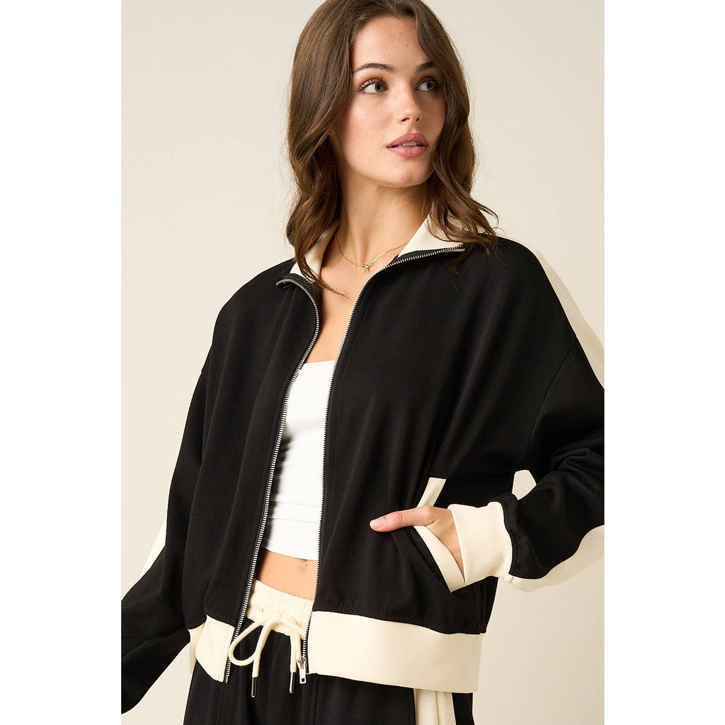 Cloud Knit Zip Up Jacket