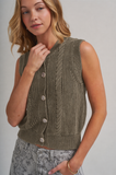 Mineral Washed Knit Vest