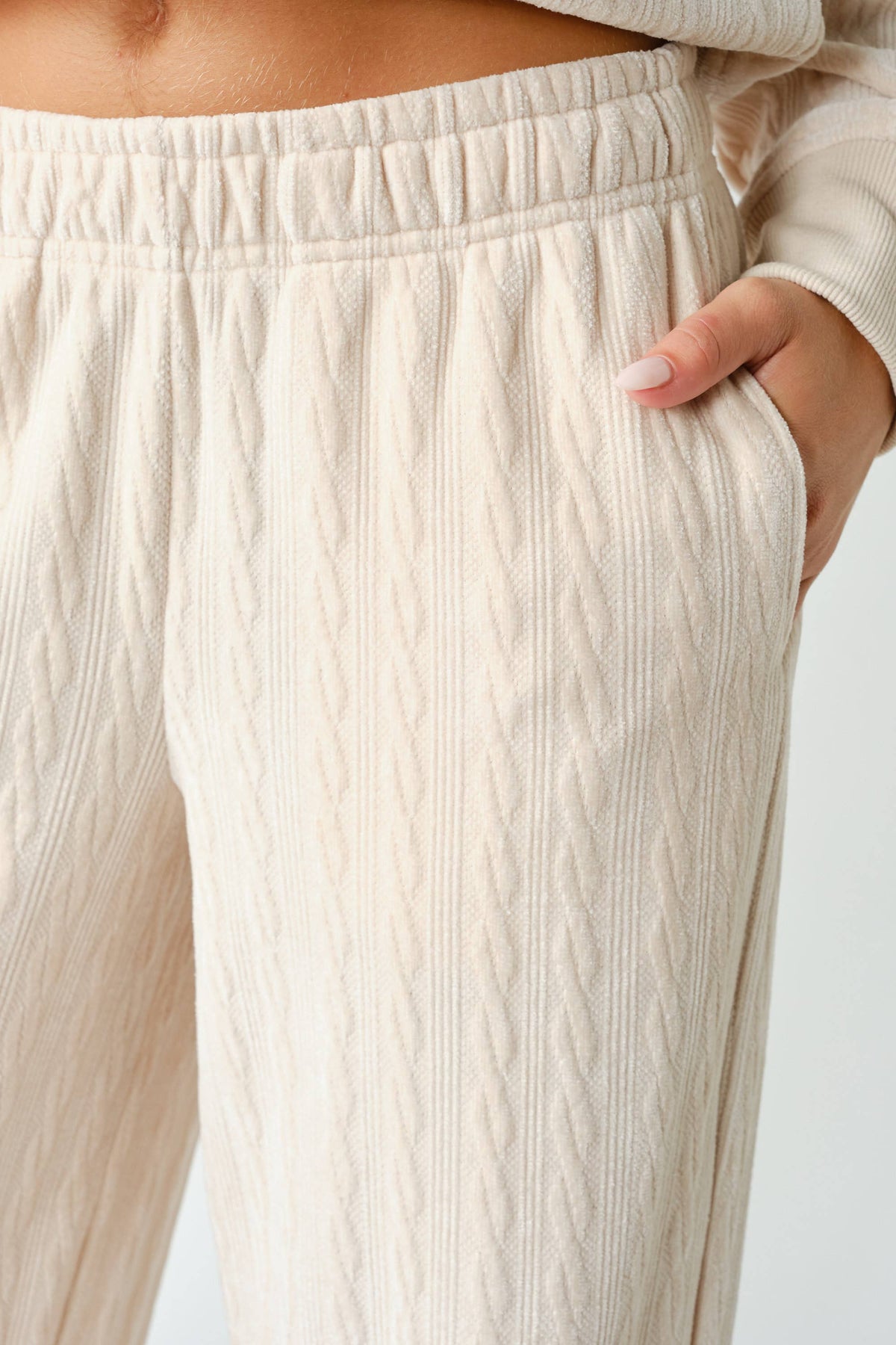 Groove-Track Textured Lounge Pants