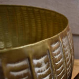 Embossed Metal Planters Set of 2