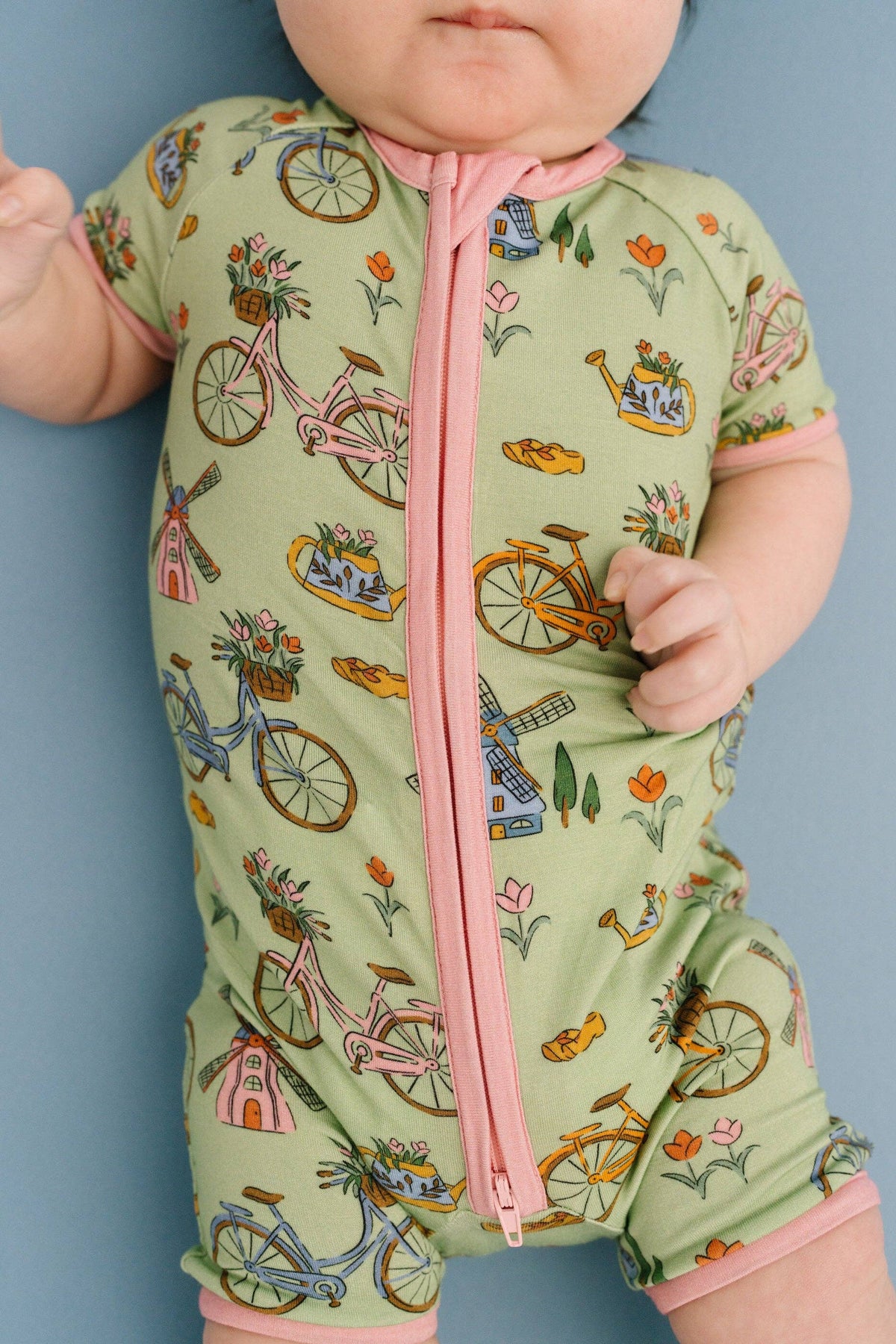 Bikes & Blooms Bamboo Short Romper