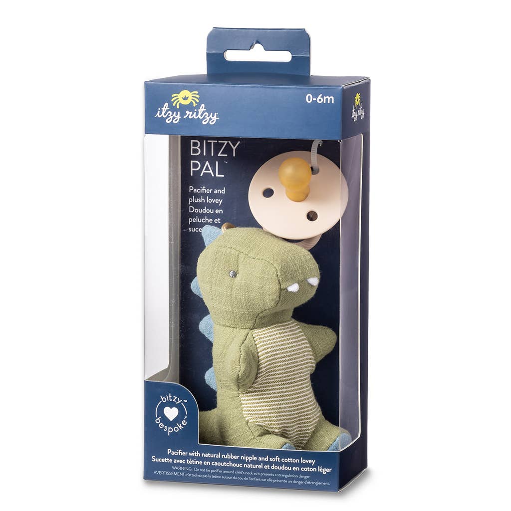*NEW OPTIONS* Bitzy Pal Natural Rubber Pacifier & Plush