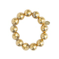 Susan Shaw Gold Bead Stretch Bracelet